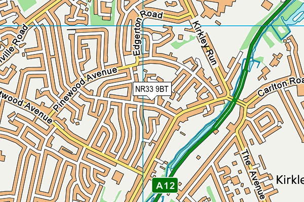 NR33 9BT map - OS VectorMap District (Ordnance Survey)