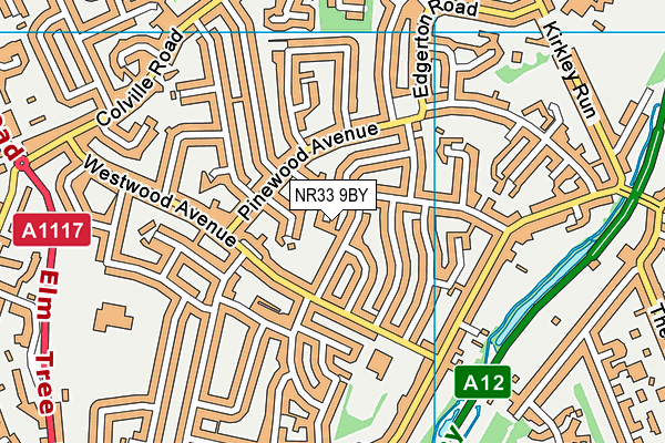 NR33 9BY map - OS VectorMap District (Ordnance Survey)