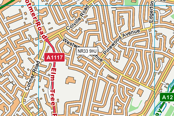NR33 9HJ map - OS VectorMap District (Ordnance Survey)