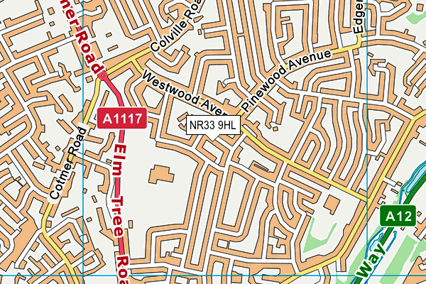 NR33 9HL map - OS VectorMap District (Ordnance Survey)