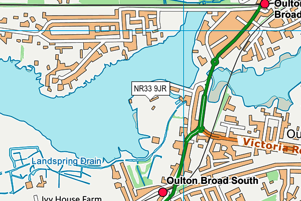 NR33 9JR map - OS VectorMap District (Ordnance Survey)