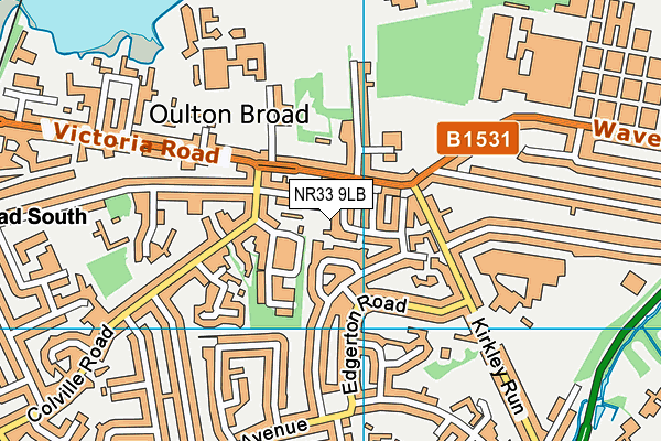 NR33 9LB map - OS VectorMap District (Ordnance Survey)