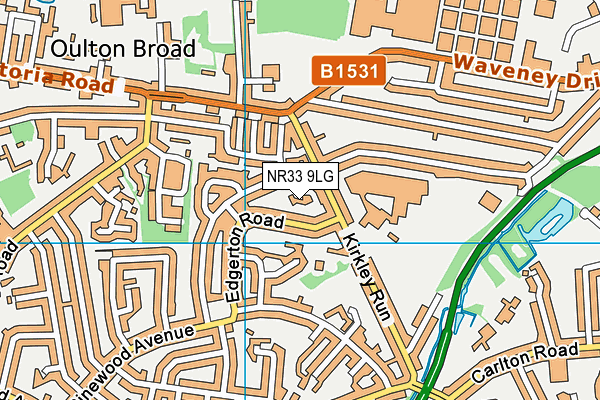 NR33 9LG map - OS VectorMap District (Ordnance Survey)