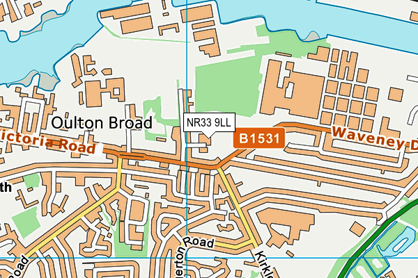 NR33 9LL map - OS VectorMap District (Ordnance Survey)
