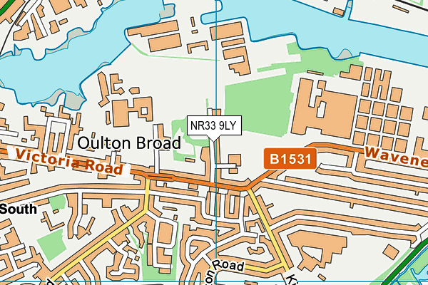 NR33 9LY map - OS VectorMap District (Ordnance Survey)