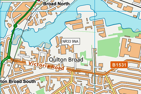 NR33 9NA map - OS VectorMap District (Ordnance Survey)