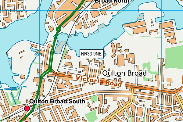 NR33 9NE map - OS VectorMap District (Ordnance Survey)