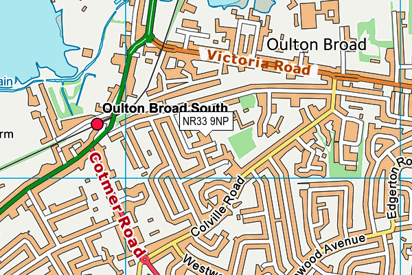 NR33 9NP map - OS VectorMap District (Ordnance Survey)