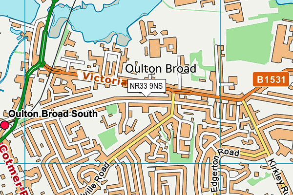 NR33 9NS map - OS VectorMap District (Ordnance Survey)