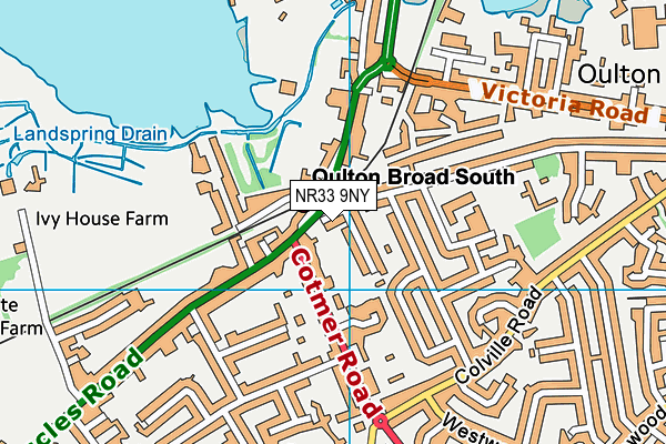 NR33 9NY map - OS VectorMap District (Ordnance Survey)