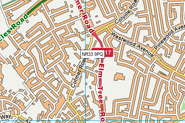 NR33 9PQ map - OS VectorMap District (Ordnance Survey)
