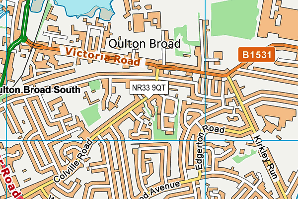 NR33 9QT map - OS VectorMap District (Ordnance Survey)