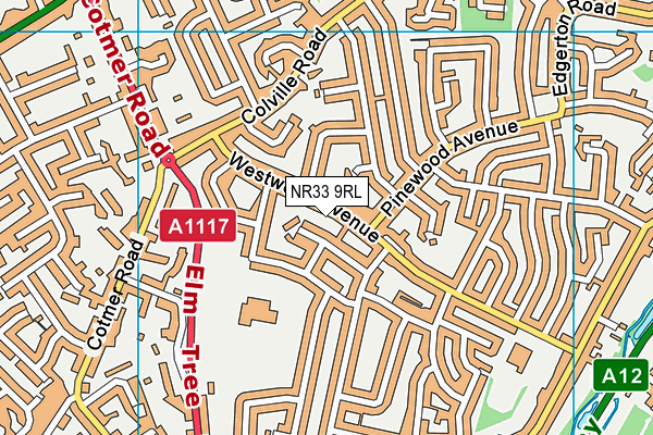 NR33 9RL map - OS VectorMap District (Ordnance Survey)