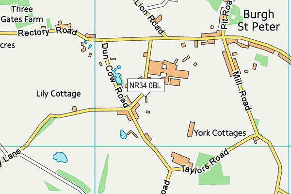 NR34 0BL map - OS VectorMap District (Ordnance Survey)