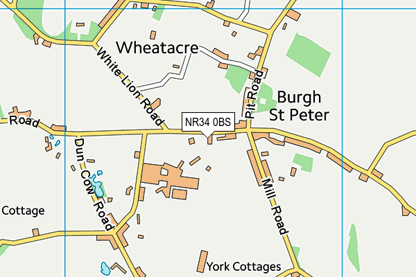 NR34 0BS map - OS VectorMap District (Ordnance Survey)