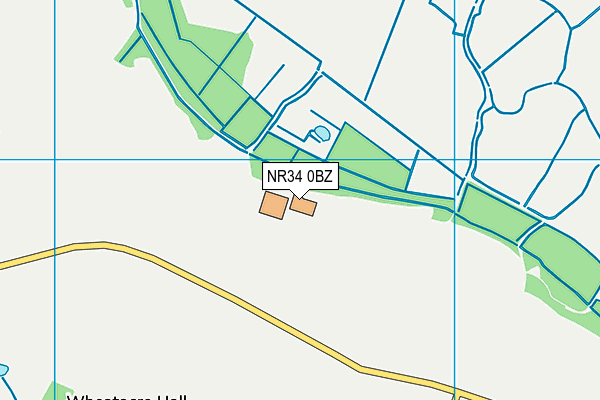 NR34 0BZ map - OS VectorMap District (Ordnance Survey)