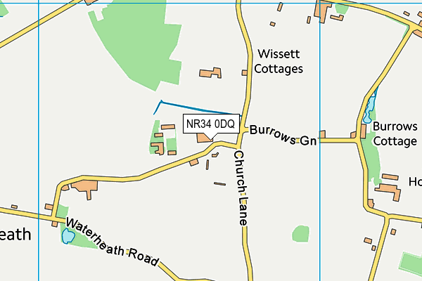 NR34 0DQ map - OS VectorMap District (Ordnance Survey)