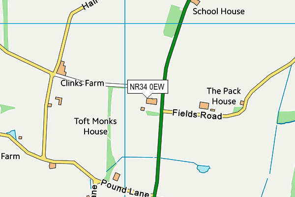 Glebeland Community Primary School map (NR34 0EW) - OS VectorMap District (Ordnance Survey)