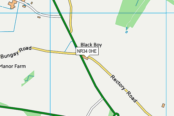 NR34 0HE map - OS VectorMap District (Ordnance Survey)