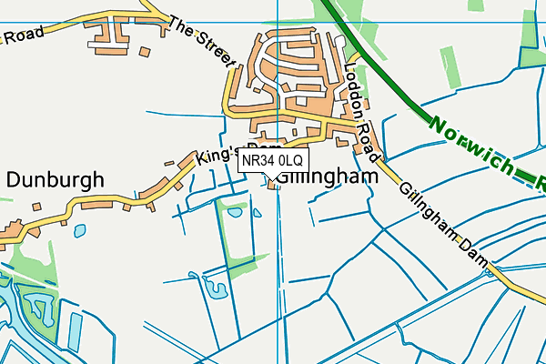 NR34 0LQ map - OS VectorMap District (Ordnance Survey)