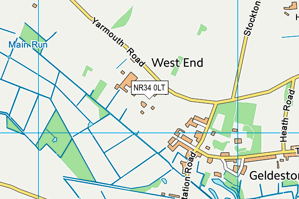 NR34 0LT map - OS VectorMap District (Ordnance Survey)