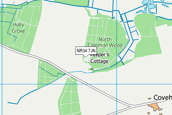 NR34 7JN map - OS VectorMap District (Ordnance Survey)