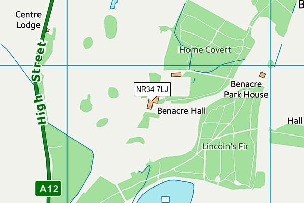 NR34 7LJ map - OS VectorMap District (Ordnance Survey)