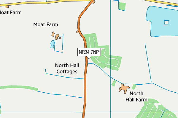 NR34 7NP map - OS VectorMap District (Ordnance Survey)