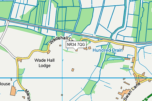 NR34 7QG map - OS VectorMap District (Ordnance Survey)
