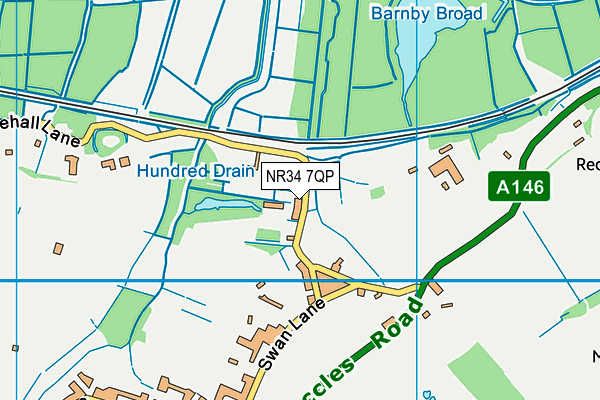 NR34 7QP map - OS VectorMap District (Ordnance Survey)
