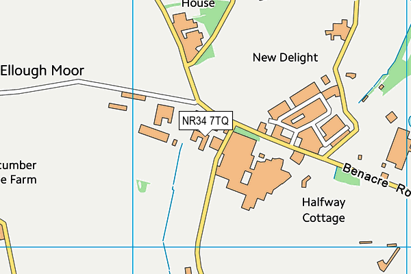 NR34 7TQ map - OS VectorMap District (Ordnance Survey)