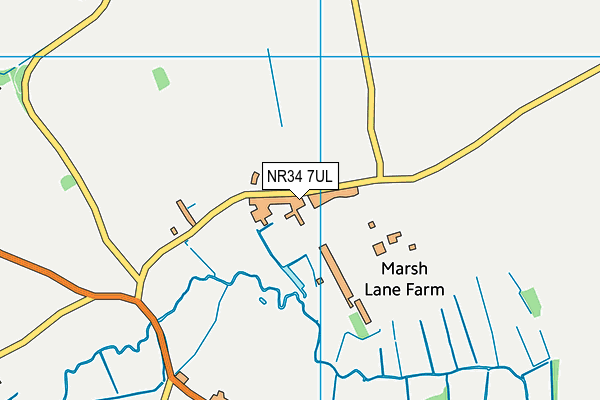 NR34 7UL map - OS VectorMap District (Ordnance Survey)