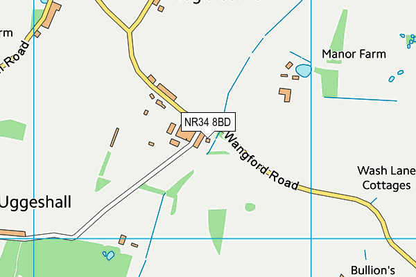 NR34 8BD map - OS VectorMap District (Ordnance Survey)