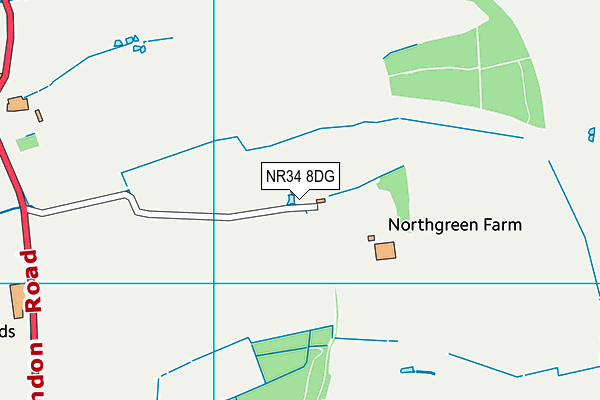 NR34 8DG map - OS VectorMap District (Ordnance Survey)