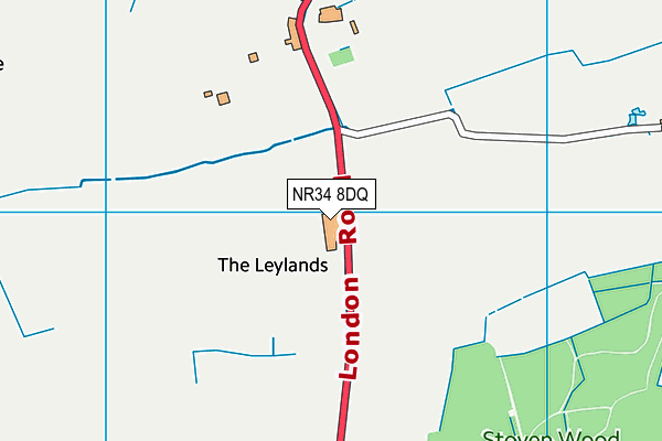 NR34 8DQ map - OS VectorMap District (Ordnance Survey)