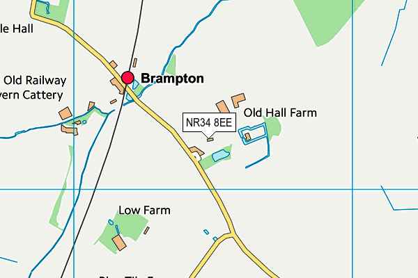 NR34 8EE map - OS VectorMap District (Ordnance Survey)