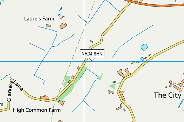 NR34 8HN map - OS VectorMap District (Ordnance Survey)