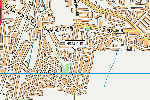 NR34 9HR map - OS VectorMap District (Ordnance Survey)