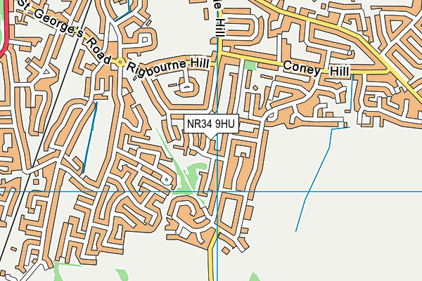 NR34 9HU map - OS VectorMap District (Ordnance Survey)