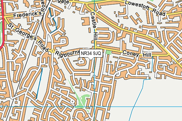 NR34 9JQ map - OS VectorMap District (Ordnance Survey)