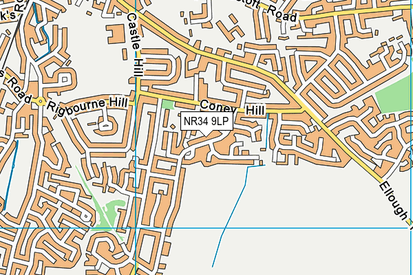 NR34 9LP map - OS VectorMap District (Ordnance Survey)