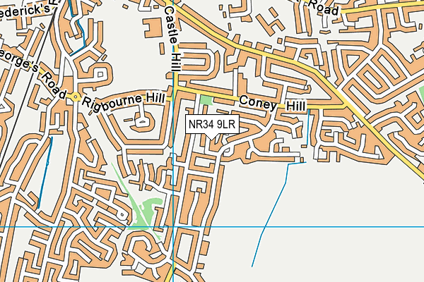 NR34 9LR map - OS VectorMap District (Ordnance Survey)