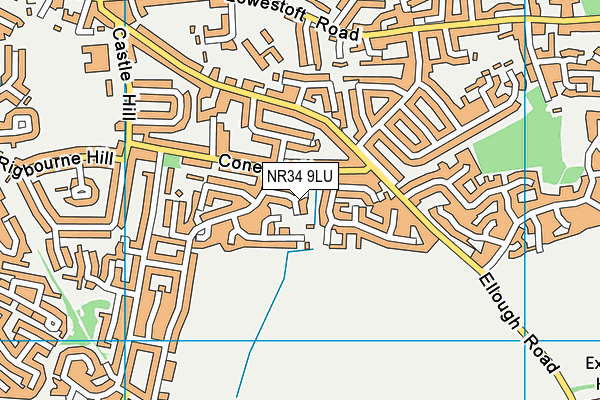 NR34 9LU map - OS VectorMap District (Ordnance Survey)