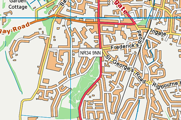 NR34 9NN map - OS VectorMap District (Ordnance Survey)
