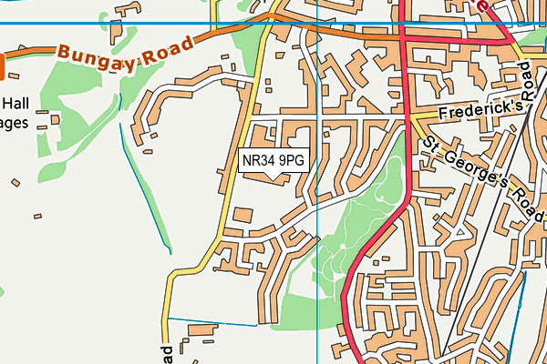 Sir John Leman High School map (NR34 9PG) - OS VectorMap District (Ordnance Survey)