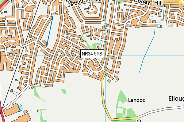 NR34 9PS map - OS VectorMap District (Ordnance Survey)