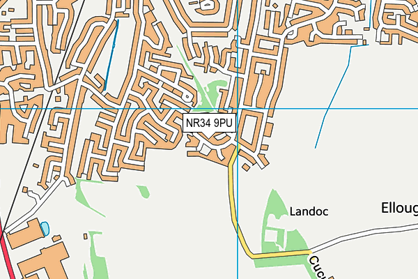 NR34 9PU map - OS VectorMap District (Ordnance Survey)