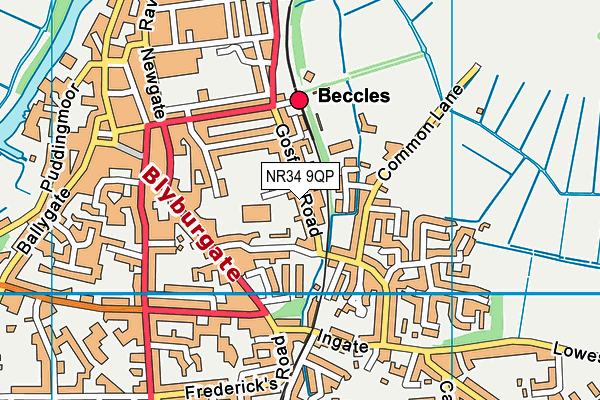 Map of BECCLES TILE CENTRE LIMITED at district scale