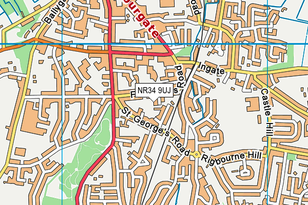 NR34 9UJ map - OS VectorMap District (Ordnance Survey)