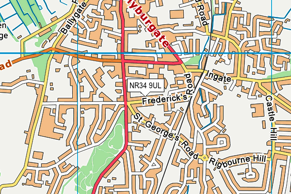 NR34 9UL map - OS VectorMap District (Ordnance Survey)